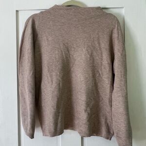 Classic Women’s Crewneck Sweater in Light Taupe